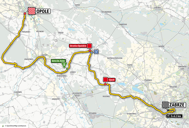 Tour ofPoland stage 2 map